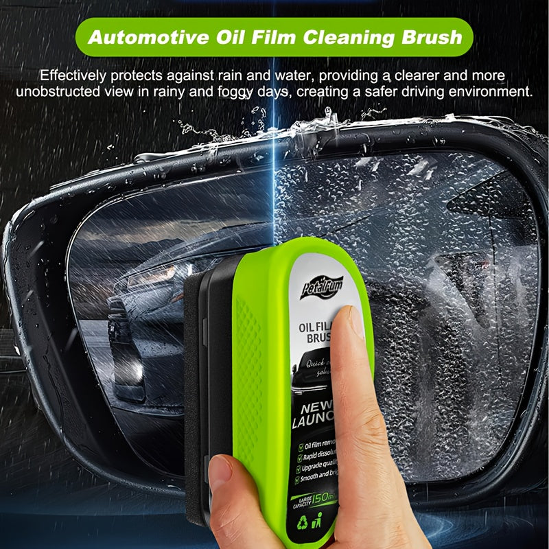 Car Windshield Oil Film Remover, Car Accessories, Automotive Oil Film Cleaning Brush, Multifunctional Car Cleaning Brush, Car Windshield & Side Window Cleaning Tool, Car Wash Accessories, Car Stuff, Car Cleaning Kit, Random S
