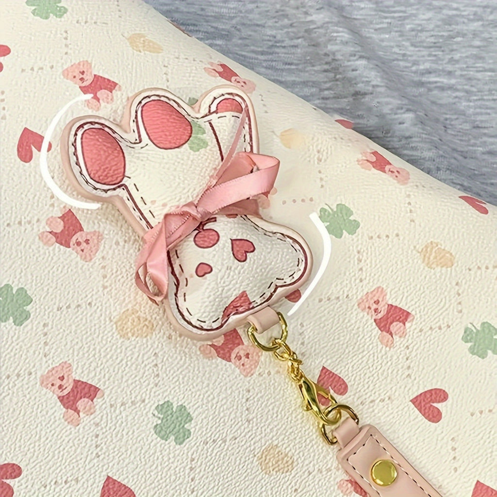 Adorable Pink Bear Laptop Bag