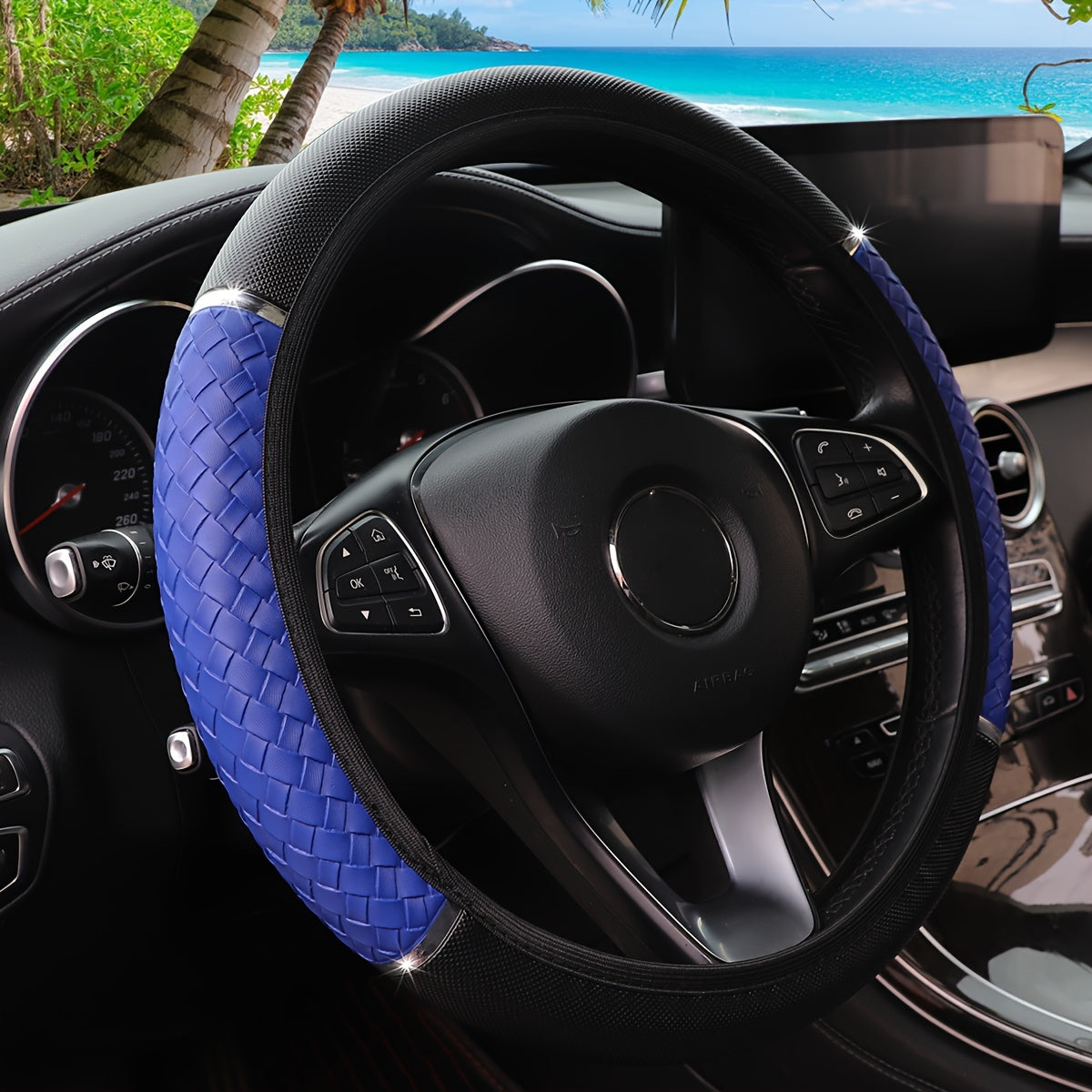 3D Woven Metal Steering Wheel Cover