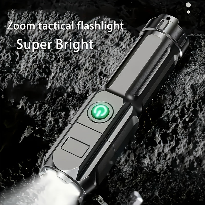 1pc Rechargeable LED Flashlight, Portable Mini Type-C Charging with 3 Modes