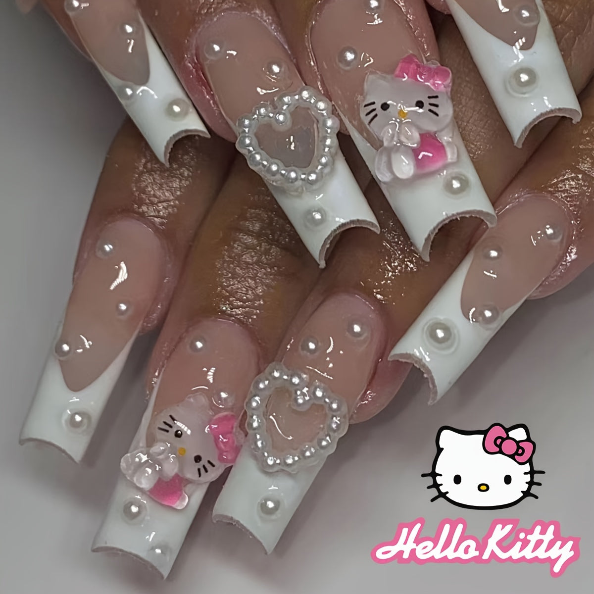 Elis French Style Hello Kitty Press-On