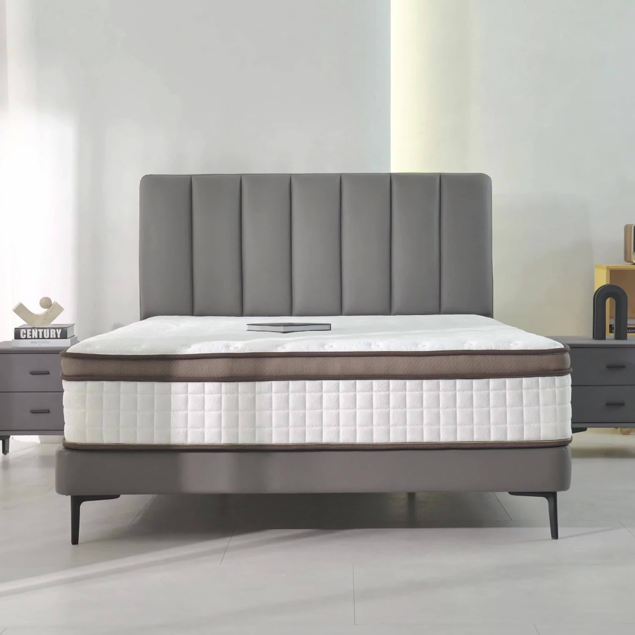 10INCH/12INCH -Twin/Queen/King Size Mattress, Premium High Quality Deep Sleep Firm Mattress Extra Lumbar Support, Memory Foam Hybrid Euro Top Luxury Mattress, Individually Wrapped Pocket Coils And Motion Isolation