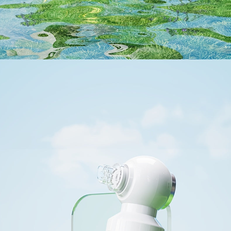 [USB Charging Beauty Device] 6-Head Blackhead Cleaner, Vacuum Electric Blackhead Pore Cleaner, USB Charging Mini Bubble Beauty Device, To Activate Heating Mode, Press And Hold The Power Button For 3 Seconds. Automatically Mai