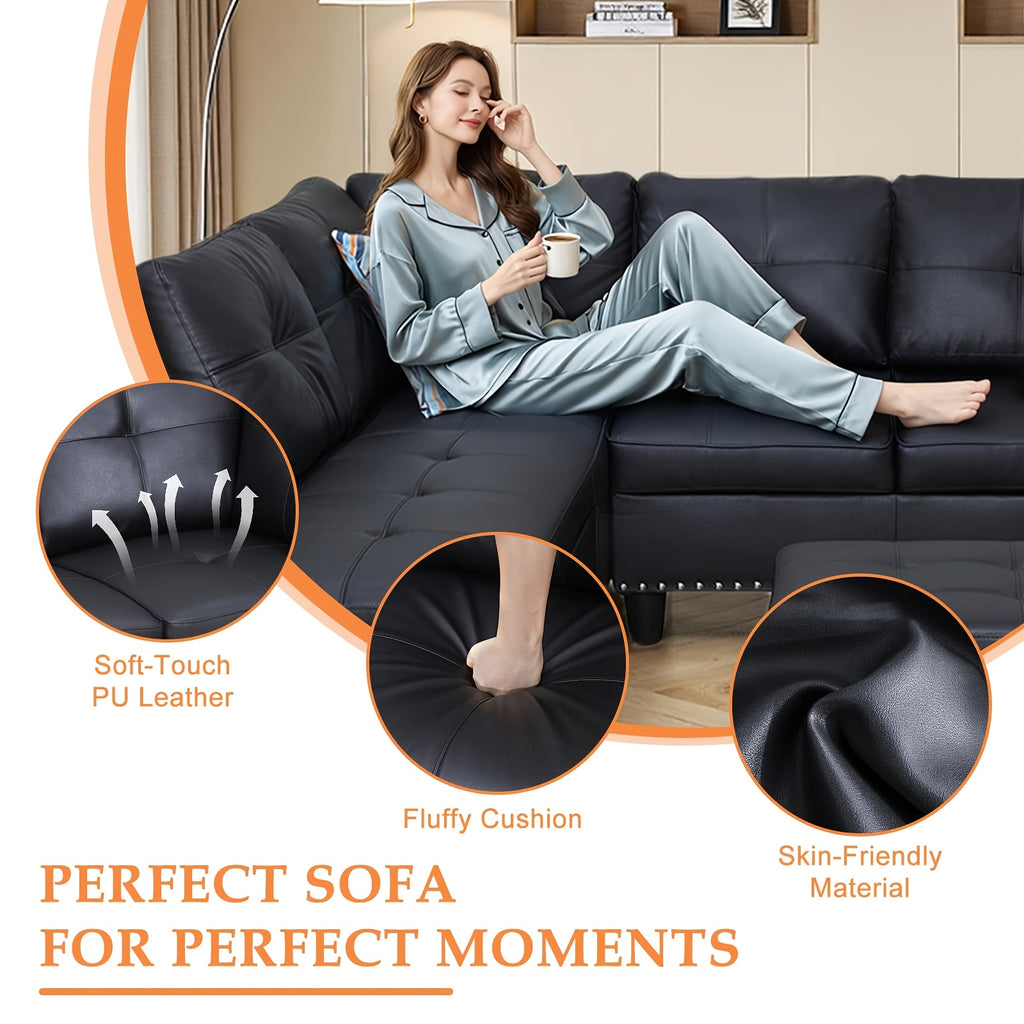 Leonard Luxury L-Shaped Sectional Set