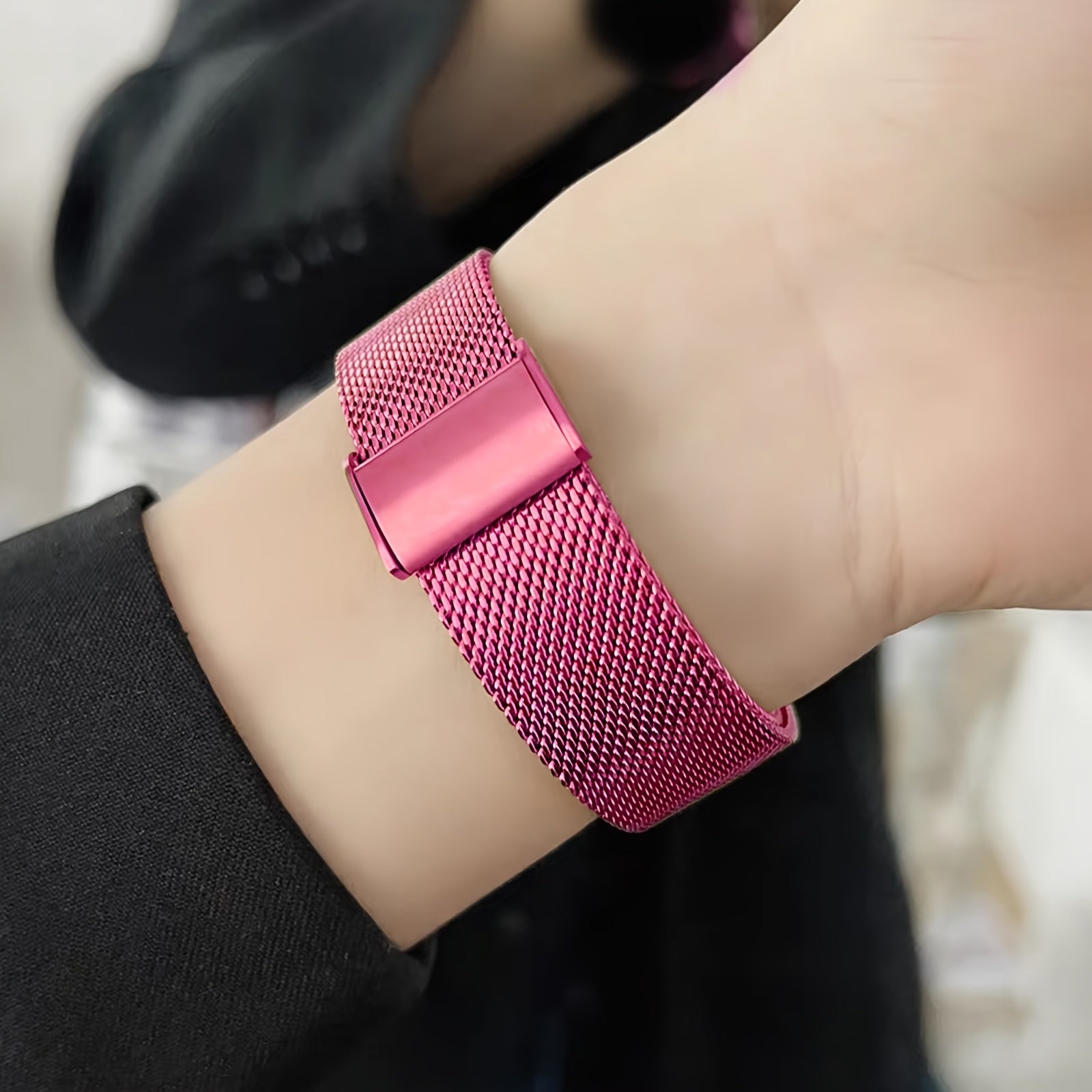 Elegant Pink Smartwatch for Women - Wireless Call, Voice Control, Sleep Tracking, and Sports Mode, Compatible with Android and iPhone, Perfect Gift for Girlfriend or Wife