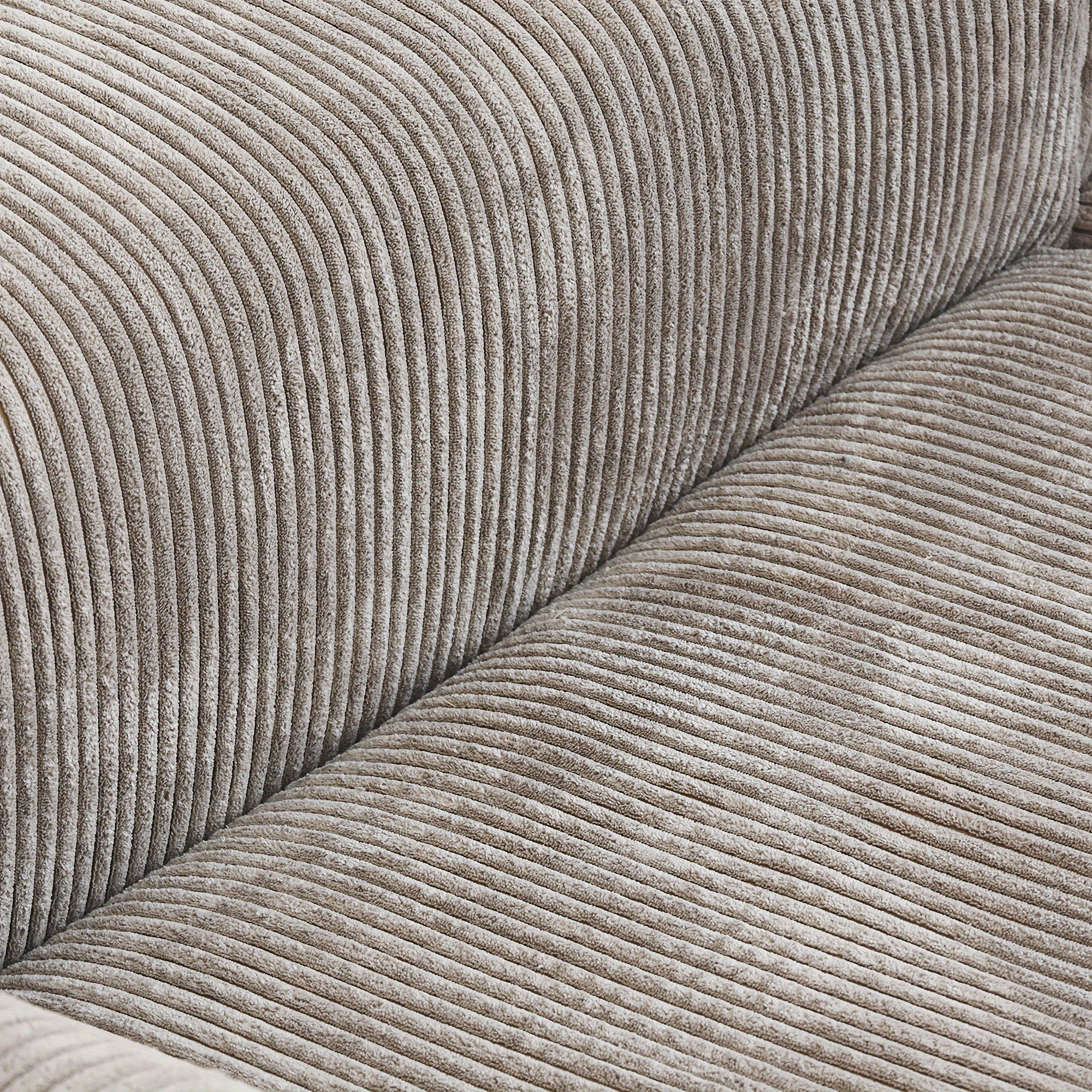 Luxurious Oversized Corduroy U-Shaped Modular Sectional Couch