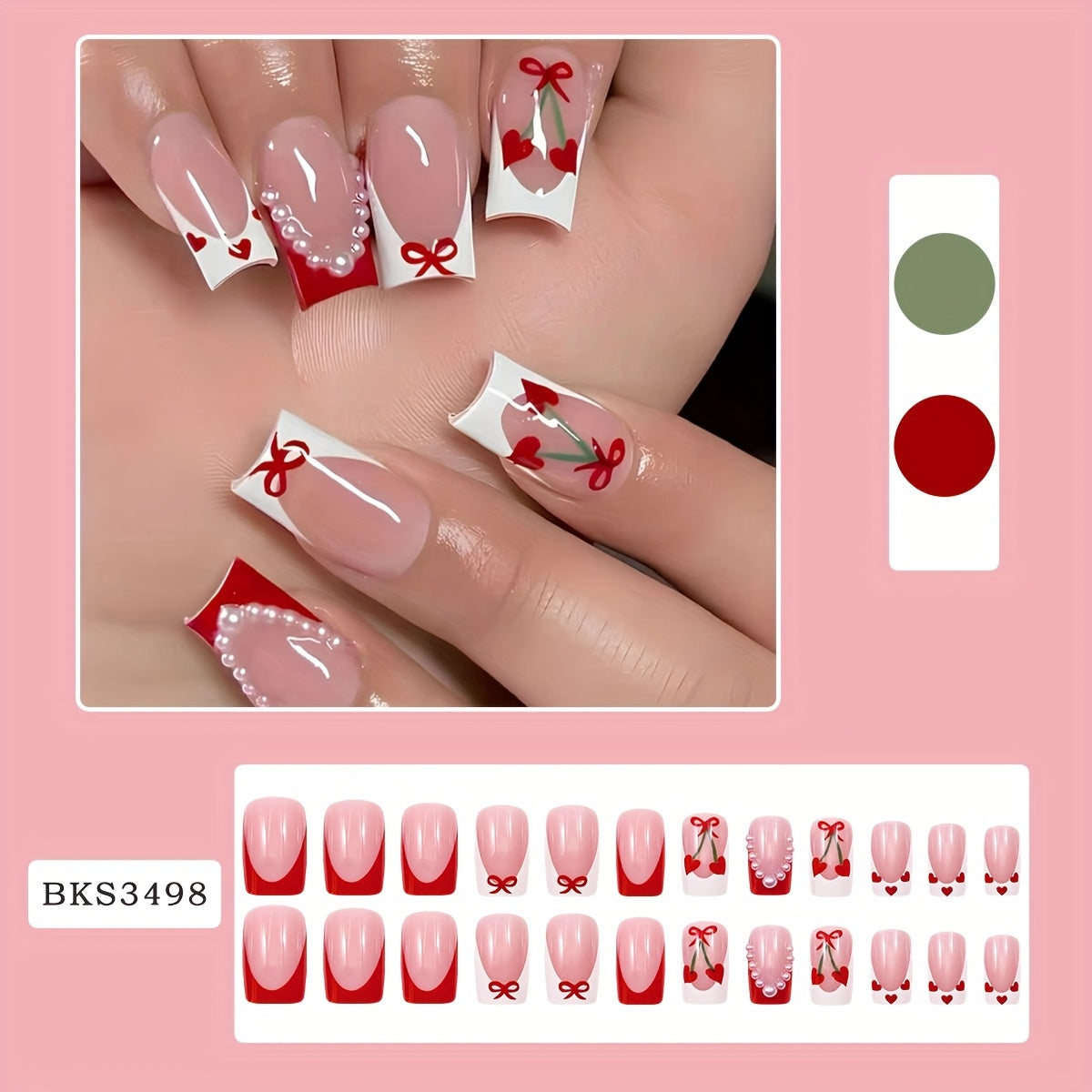 Farrah French Square Press-On