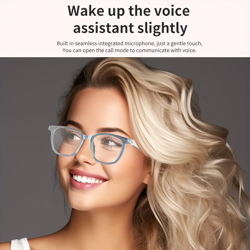 [Smart Glasses] 2025 Smart Glasses with Auto-Dimming & Auto-Focusing, Wireless, Anti-Blue Light Lens, AI Voice Assistant, Music/Call, Magnetic Charging, Compatible with Smartphone/Tablet - Smart Glasses for Men & Women, Ideal