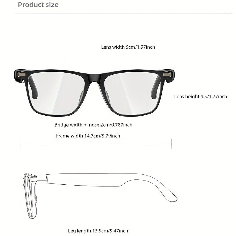 New Smart Glasses For 2025, With Ultra Long Battery Life, And Sweat Proof, Wireless Connection To Smartphones, Listening To Music And Making Phone Calls, Comfortable Wearing For Business And Sports All Day Long, Holiday Gifts