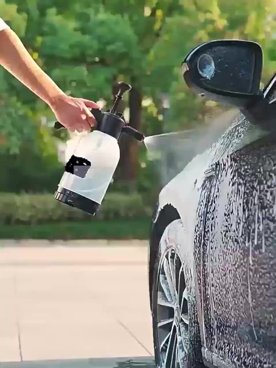 [High-Pressure Foam Sprayer] 2L High-Pressure Handheld Foam Sprayer - Car Washing, Transparent Foam, Home Use