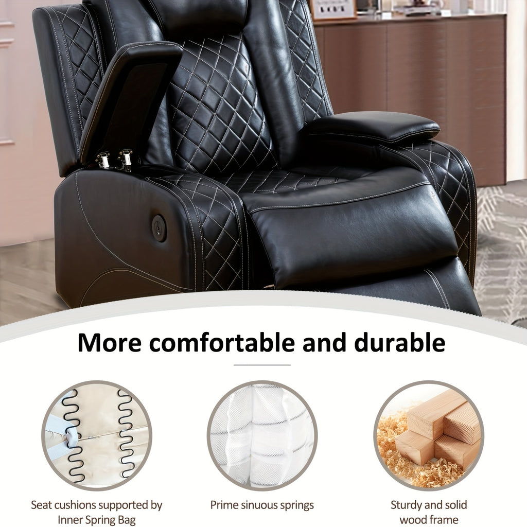 Intelligent Faux Leather Recliner