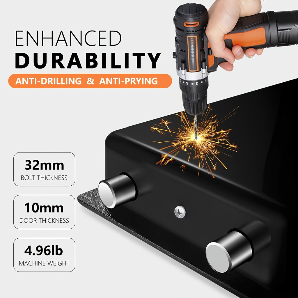 Fireproof Safes, Digital Keypad Home Safe with Sensor Light, Adjustable Shelf Security Safe for Money Business Office, with Fireproof Money Bag & Fireproof Bag, Money Safe Box