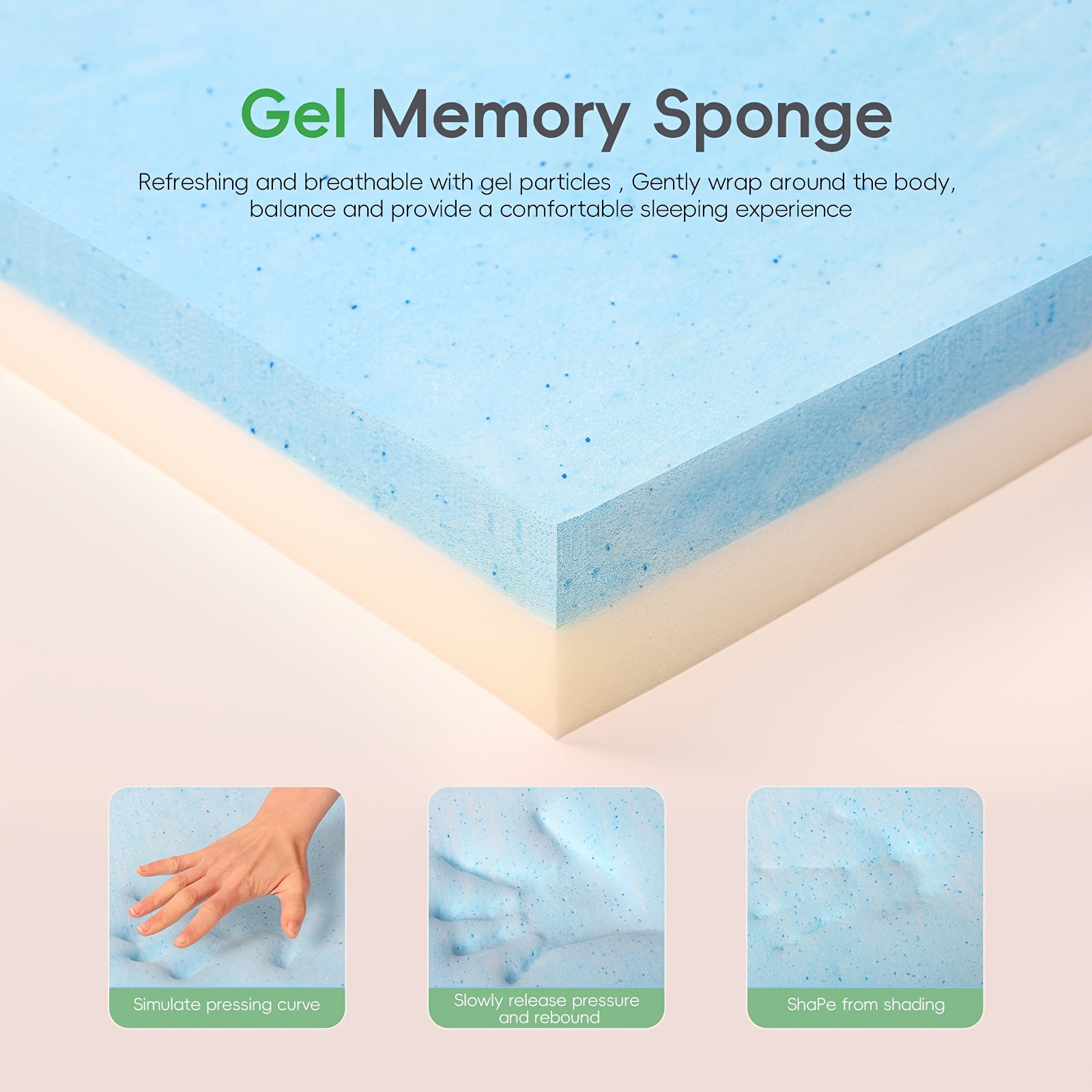 12 Inch Twin, Full, Queen, King Mattress In A Box, Memory Foam Hybrid Mattress With Individually Pocketed Springs For Isolate Motion