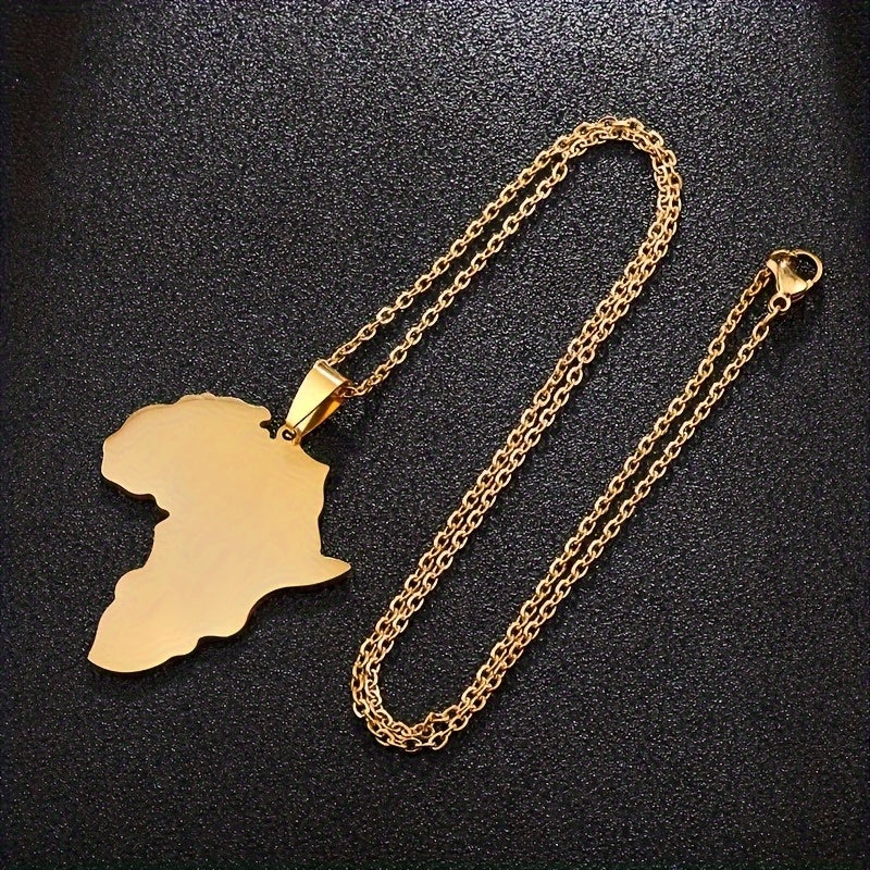African Map Necklace