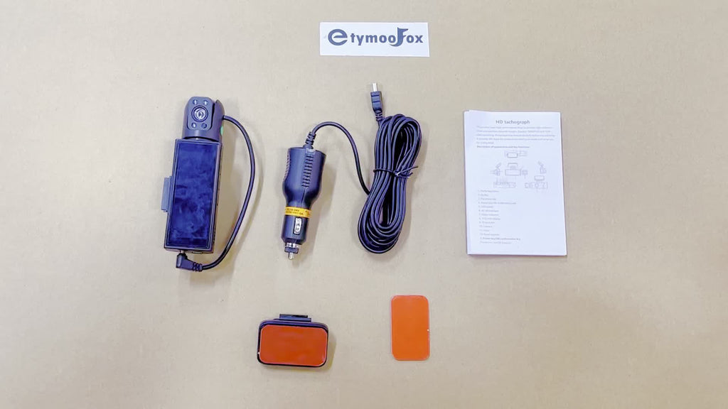 [Dual Lens Dash Cam] ZKCAMSPY Dual Lens Dash Camera | Dual Front and Inside Car Camera with G-Sensor, Loop Recording, Night Vision, Motion Detection, Parking Monitoring | Compatible with PC, Hardwiring Powered, for Taxi, Truc