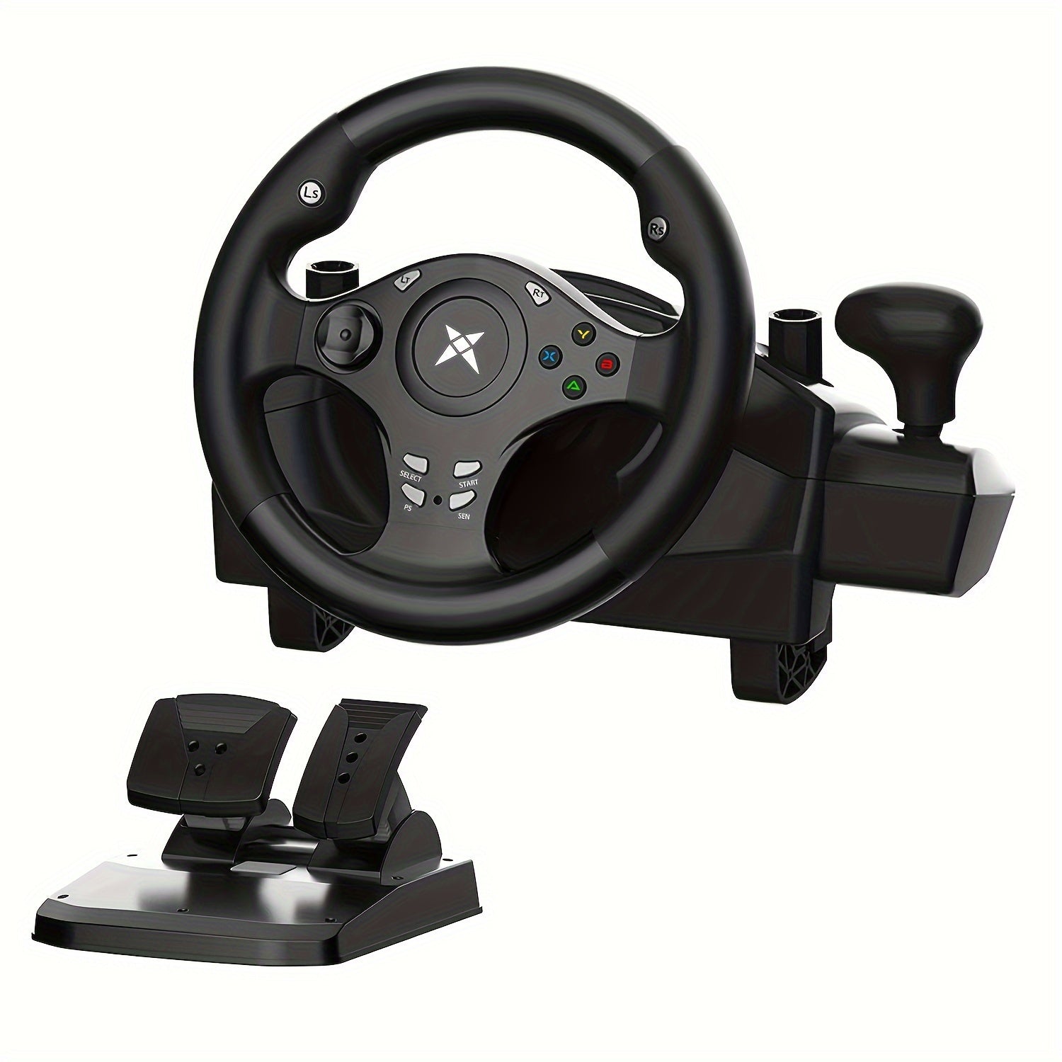 DOYO Gaming Steering Wheel with Pedal, 270° PC Racing Wheel with Vibration Feedback, Xbox Controller Compatible for PS4, Xbox X/S, Xbox One, PS3, Switch, Android, Realistic Racing Simulator