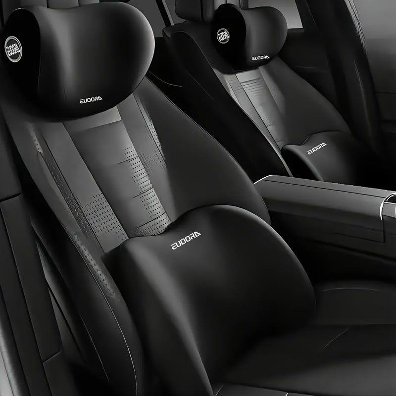 1 set of 2 ergonomic car seats 1 headrest 1 lumbar pillow support combo set is suitable for various models of seats, easy to install, ideal gift for drivers