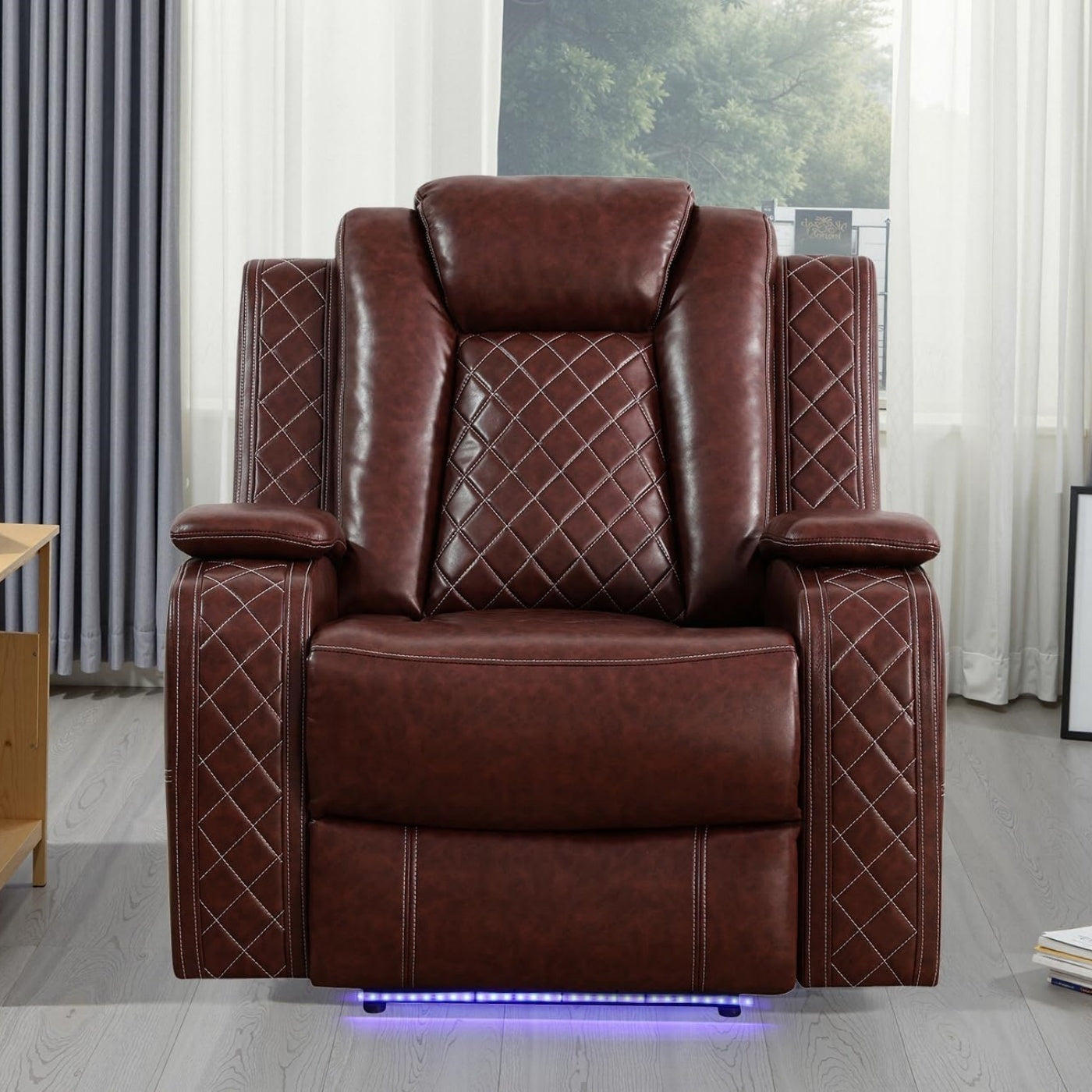 Intelligent Faux Leather Recliner