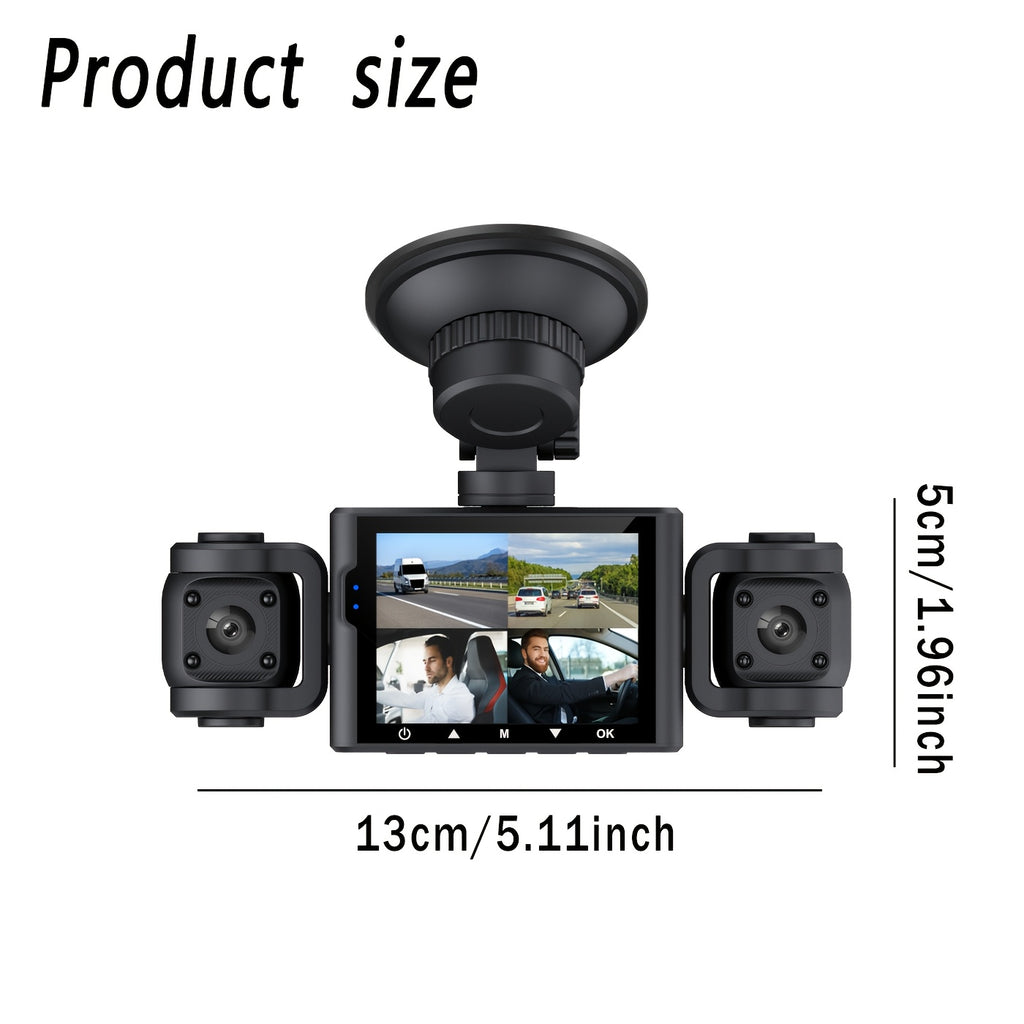 360° 4 Channel Dash Camera
