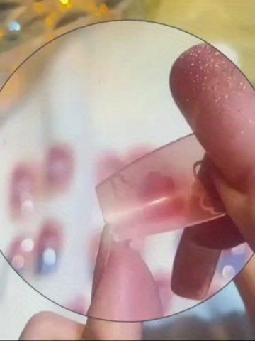 Kendall White Striped Press-On