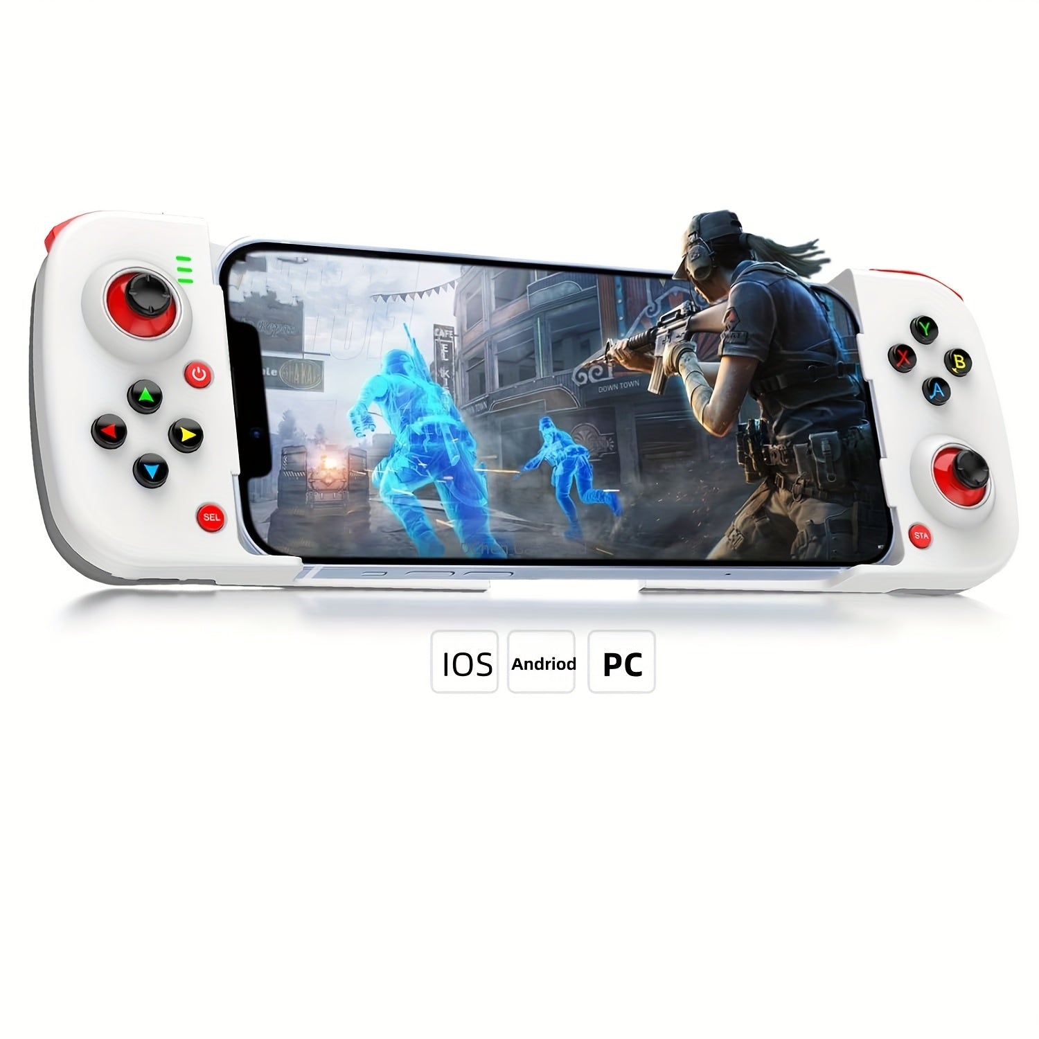 Wireless Gamepad for iPhone/Android/Steam Deck/PC/Table Mobile Phone Controller Wireless Game Controller Joystick Telescopic Gamepad COD Mobile Diablo Immortal - Directly Play, Gaming Accessory, Ergonomic Design, Compact Gami