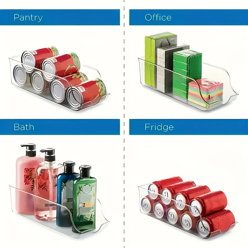 1Clear Plastic Refrigerator Soda Organizer