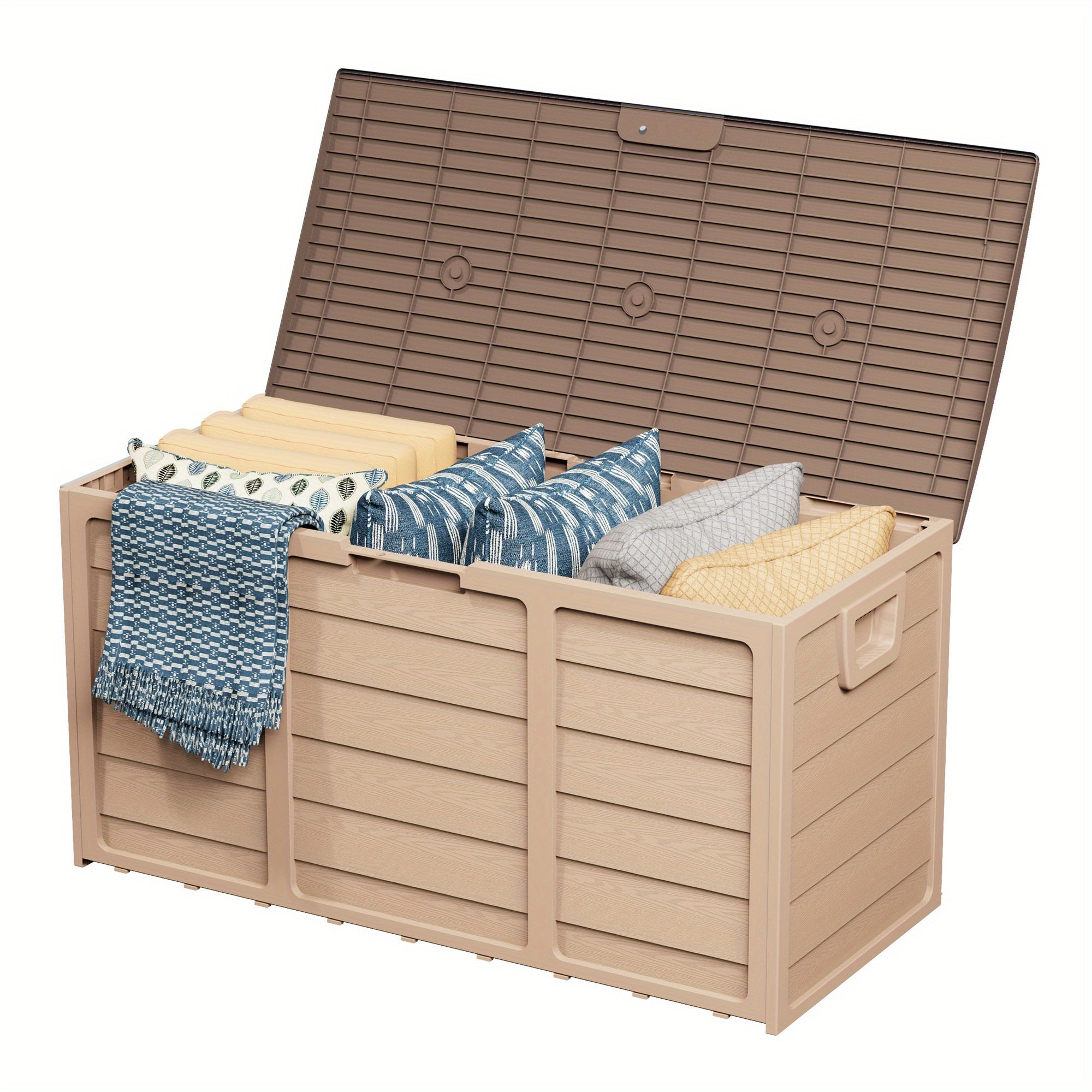 75 Gallon Resin Outdoor Storage Box with Handle