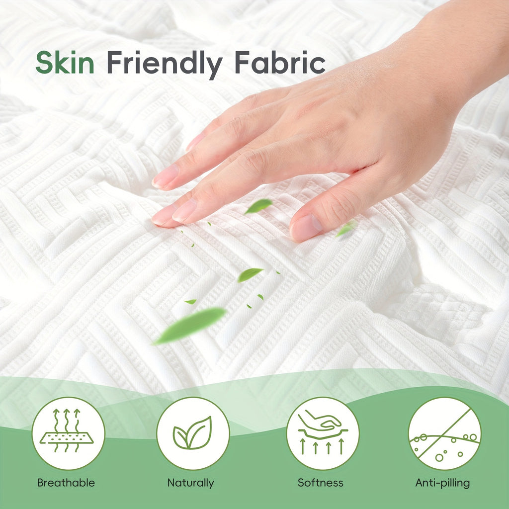 12 Inch Twin, Full, Queen, King Mattress In A Box, Memory Foam Hybrid Mattress With Individually Pocketed Springs For Isolate Motion