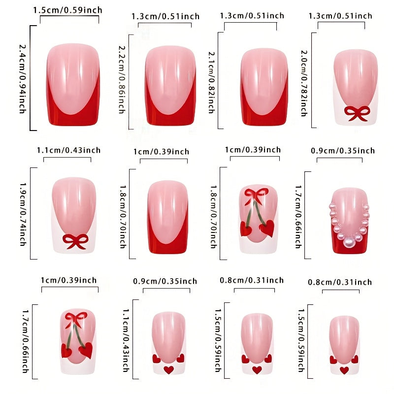 Farrah French Square Press-On