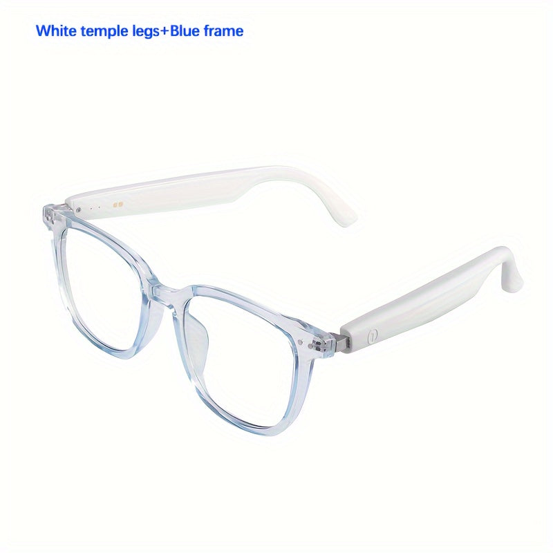 [Smart Glasses] 2025 Smart Glasses with Auto-Dimming & Auto-Focusing, Wireless, Anti-Blue Light Lens, AI Voice Assistant, Music/Call, Magnetic Charging, Compatible with Smartphone/Tablet - Smart Glasses for Men & Women, Ideal