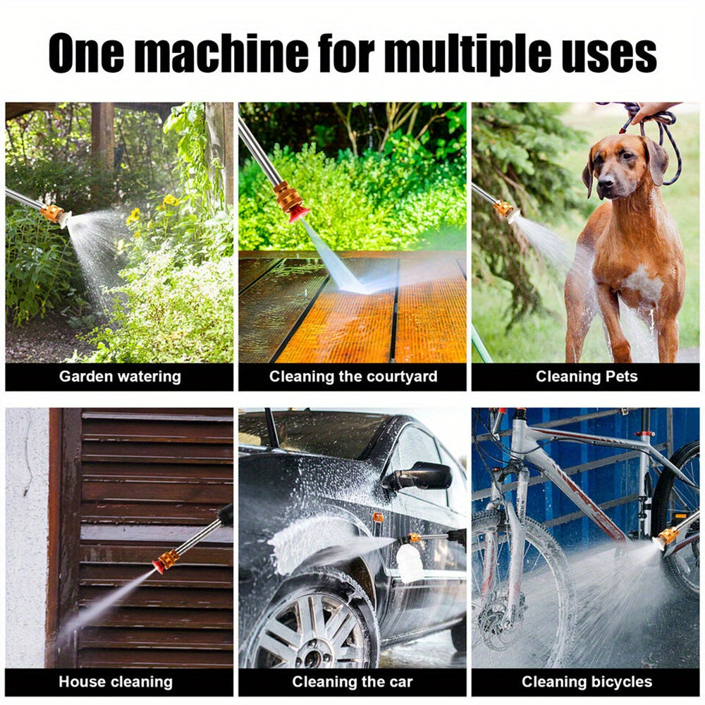 300W 30Bar Cordless High Pressure Car Washer Spray Water Gun Foam Generator Car Washing Machine for Home