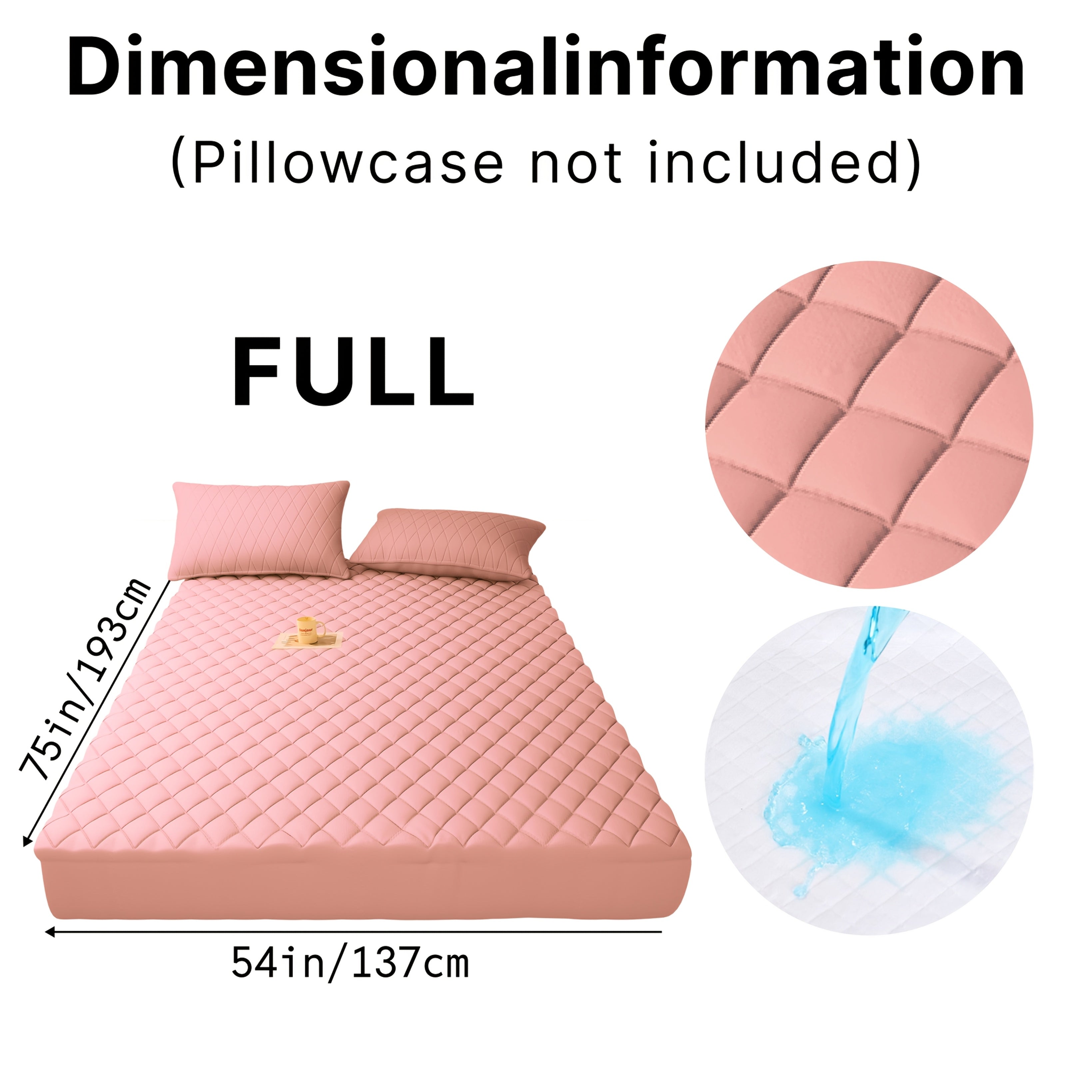1pc Mattress Protector, Cool And Comfortable, Layered Fitted Sheet, Solid Color Bedding Design, Can Be Used As A Separate Bedspread, Deep Pocket, Ideal For Bedroom, Guest Room And Hotel Mattress Protection