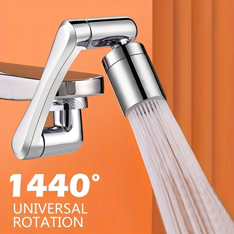 1440 ° rotating robotic arm faucet, splash proof design and multi adapter head - including installation tools, stylish and durable kitchen and bathroom faucets, bathroom sink faucets, multifunctional water flow, modern aesth