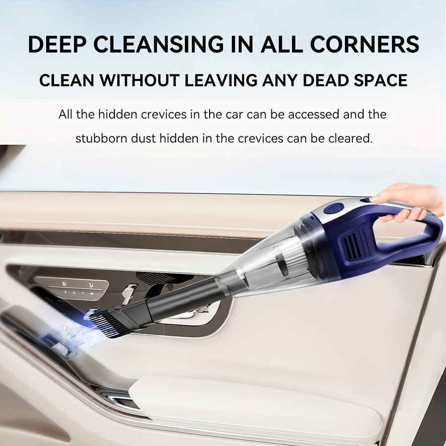 [Powerful Car Vacuum Cleaner] Powerful 5000pa Strong Suction Handheld Wireless Car Vacuum Cleaner | USB Charging, Long Working, For Cars, Homes, Offices, Pet Hair Cleaning - Car Accessories For Men Women