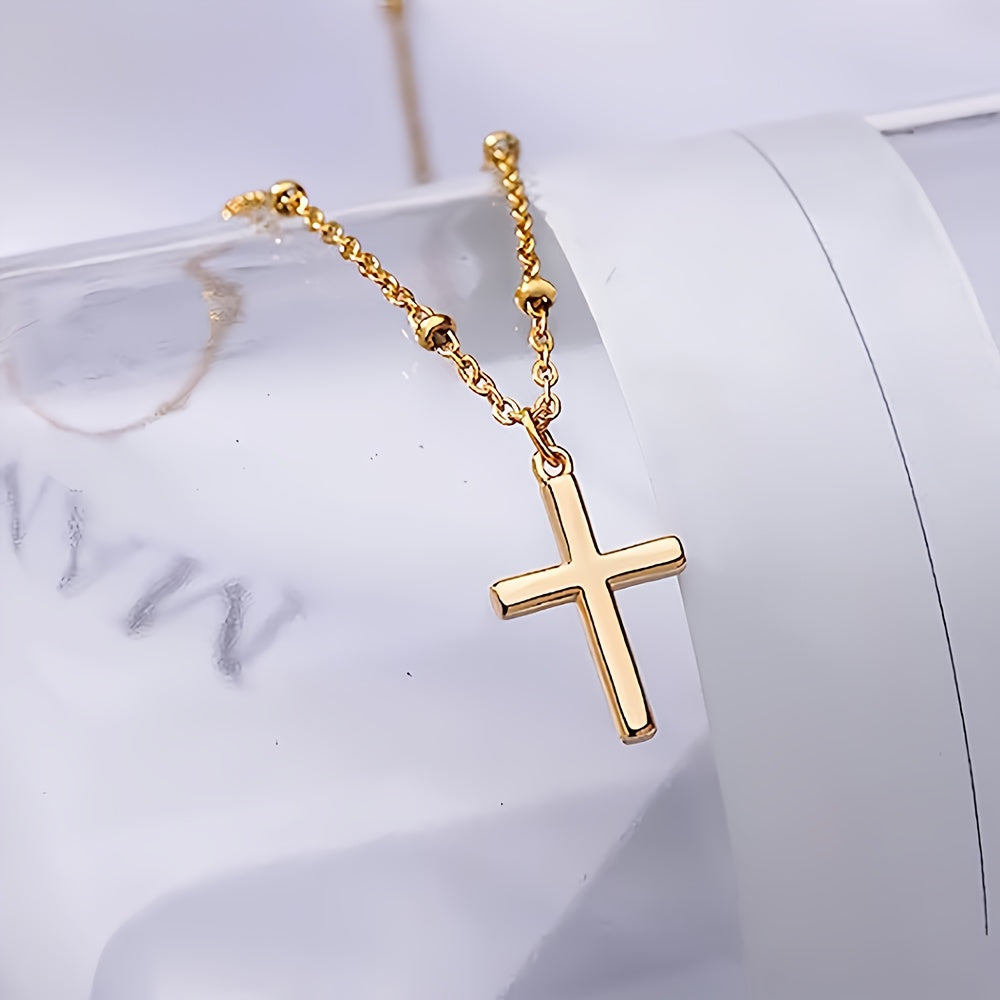 18k Golden Plated Cross Necklace