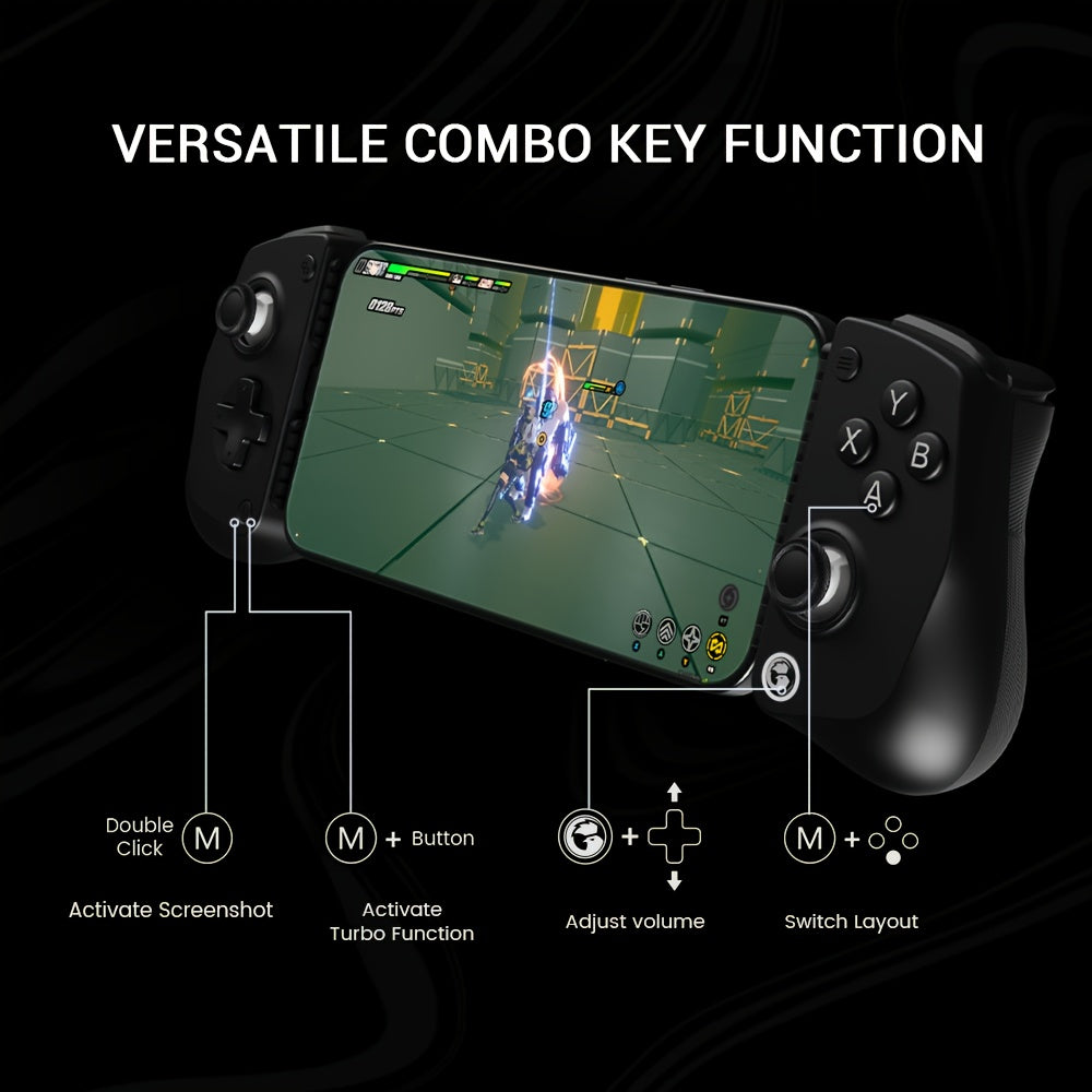 GameSir X5 Lite Mobile Gamepad Game Controller: Hall Effect Sticks for FPS/MOBA | Ultra-Light 135g | Turbo Buttons | Pass-Through Charging | for iOS/Android Phone, Fps Gaming, Gaming Accessory, Portable Controller, Compact Ga