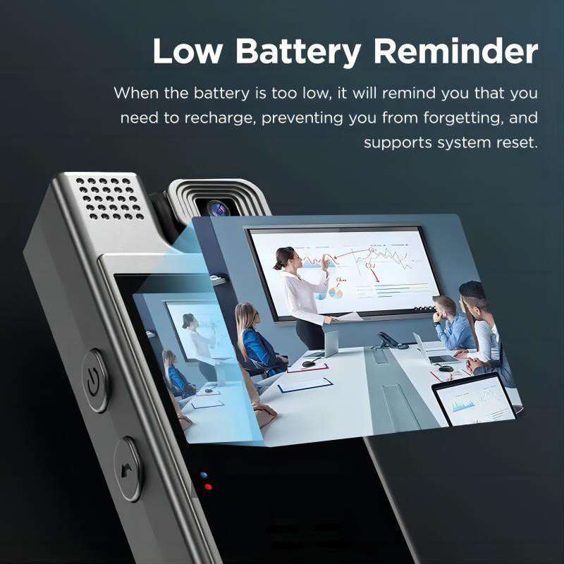 Smart Recorder - 1080P HD Body Camera, 180-degree Rotatable Lens, Handheld Pocket Camcorder, USB Charging, Perfect Gift for Holidays & Birthdays (SD Card Not Included), Travel Companion, Event Recording, Lightweight Camera, C