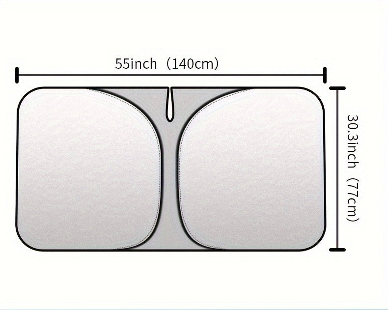 2024 New Front Window Sunblock Curtain - Car Sunshade Interior Windshield Heat Shield Sunshade Panel