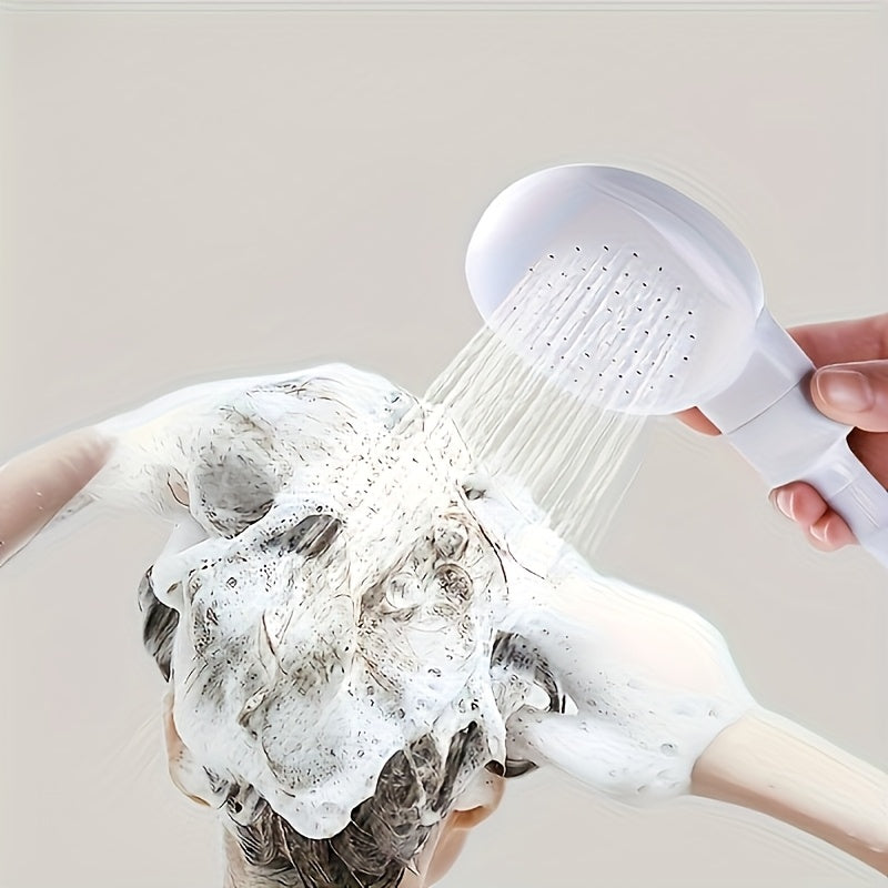 1pc 360° Rotating Shower Head with Water Filter System - Modern Synthetic Rubber Bathroom And Kitchen Faucet Extension, Smooth Surface, Safe for Non-Potable Water