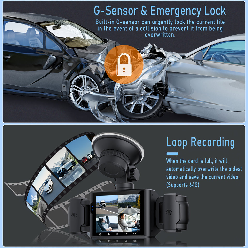 360° 4 Channel Dash Camera