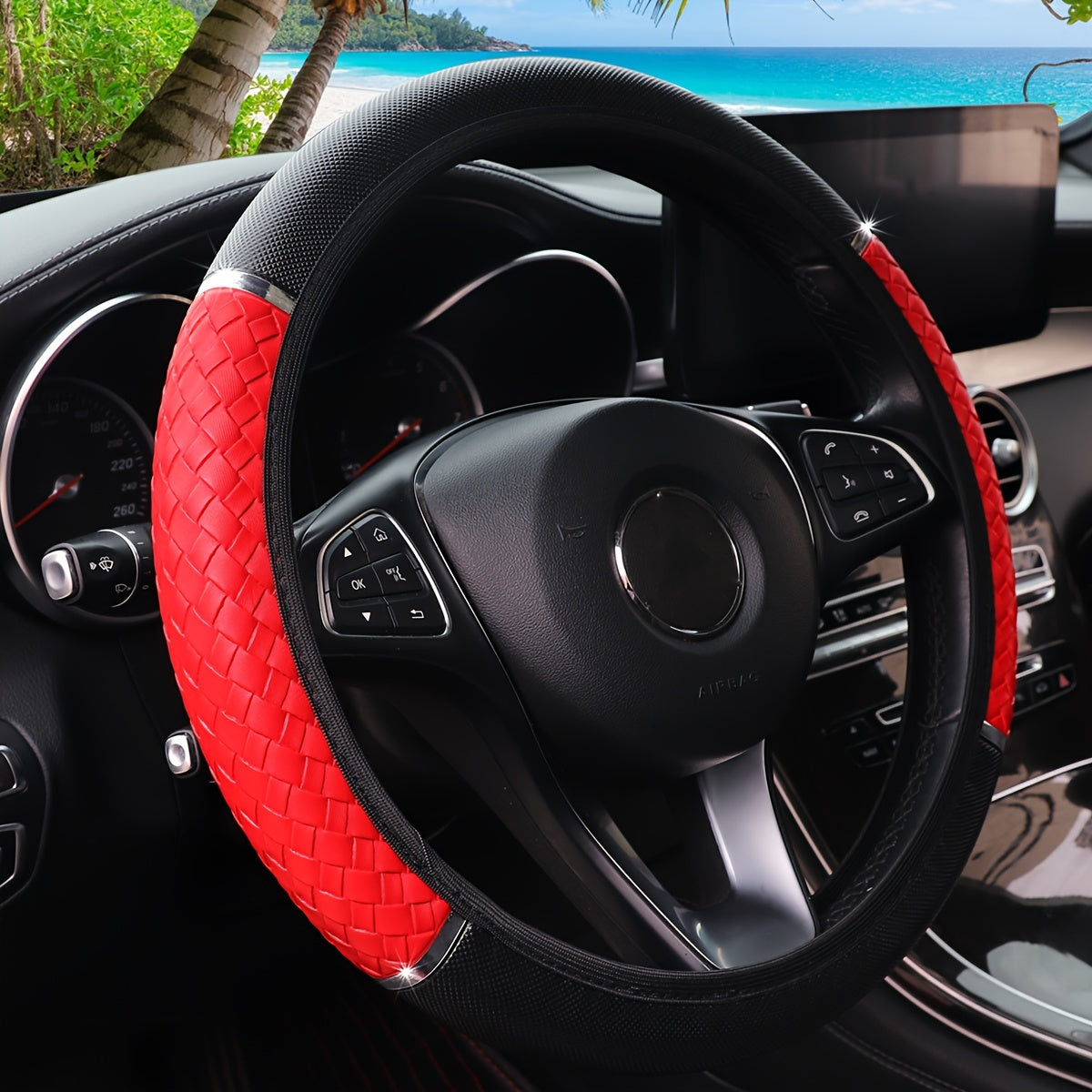 3D Woven Metal Steering Wheel Cover