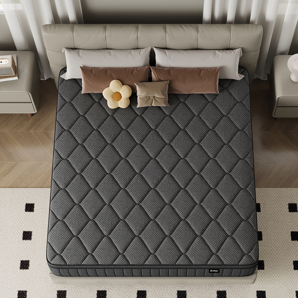 Luxury gel memory foam mattress 12 inch twin bed full size hypoallergenic mattress, medium hardness, European top design, comfortable sleep - can provide twin mattress, home Valentine's Day decorations, home furniture, home d