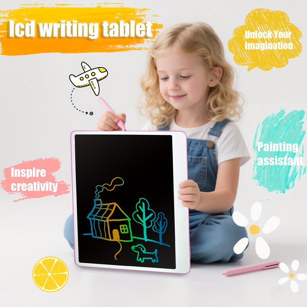 [13-Inch Writing Board] 13-Inch Electronic Writing Board | One-Click Erase Reusable Drawing Tablet with Stylus, Educational Art Toy for Kids, Durable PVC Design, Creative Learning Tool, Smooth Surface Suitable for 11 Holiday