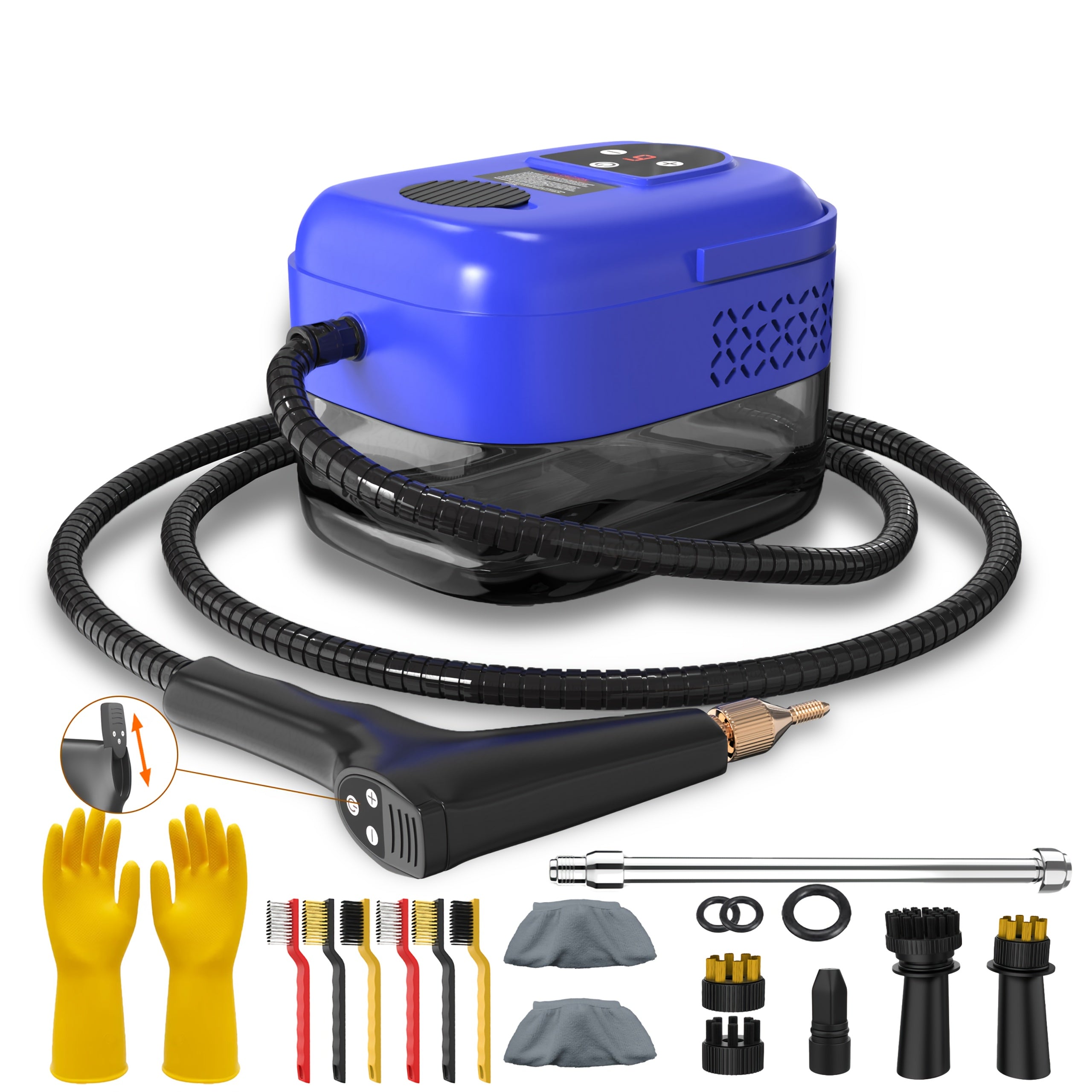 High Pressure Steam Cleaner, Household Steam Cleaner Handheld, Suitable For Kitchen Fume, Sofa, Small Air Conditioning, Washing Machine, 35pcs Accessory Set (without Steam Cleaner)