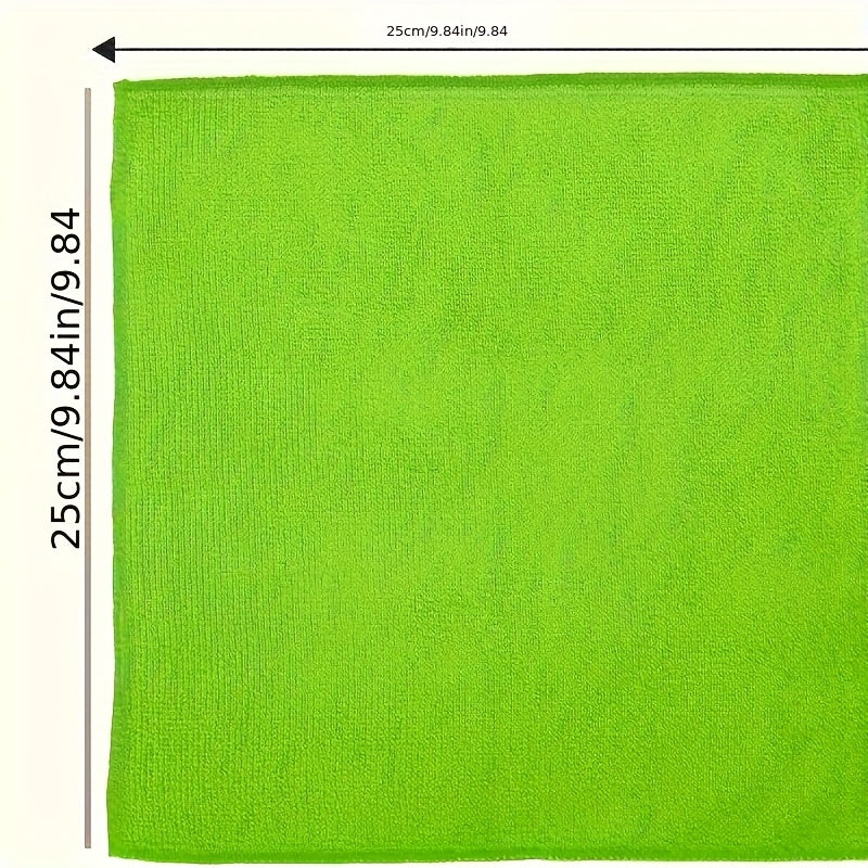 [Super Absorbent | Quick-Drying] 5/10/20pcs Super Absorbent & Quick-Drying Microfiber Cleaning Cloths - Streak-Free for Kitchen, Bathroom, Car, Furniture - Durable Reusable Towels with Vibrant Colors, Effortlessly Remove Stai