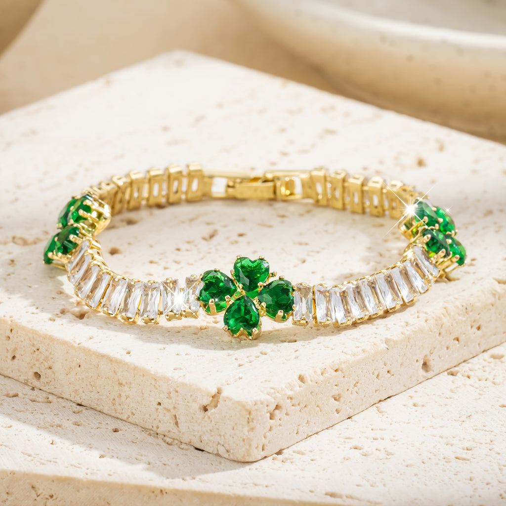 Heart Shape Tennis Bracelet