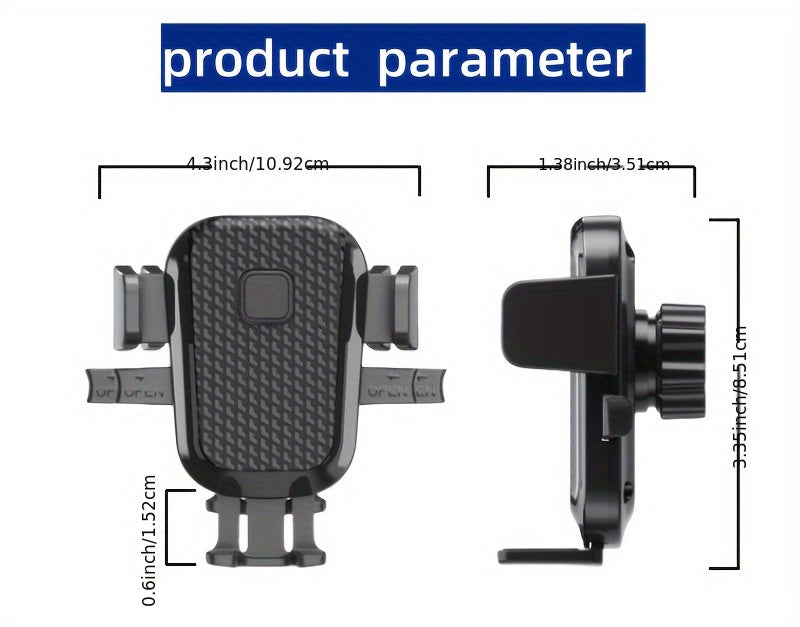 [360° Rotating Phone Holder] 360 Degree Rotating Phone Car Holder | Air Conditioner Air Outlet Ventilation Card Link Hook | Universal Mobile Phone Fixed Stand