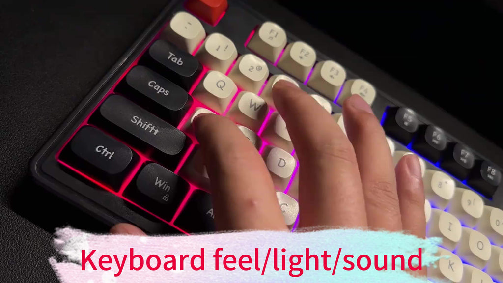 [Wired Gaming Keyboard] EWEADN Wired Gaming Keyboard with Rainbow Backlit, Portable Black Keyboard for Office-98 Keys, Computer External Keyboards Ergonomic Design, with Multimedia Knob, Ball Keycaps, for Gamers and Office, C