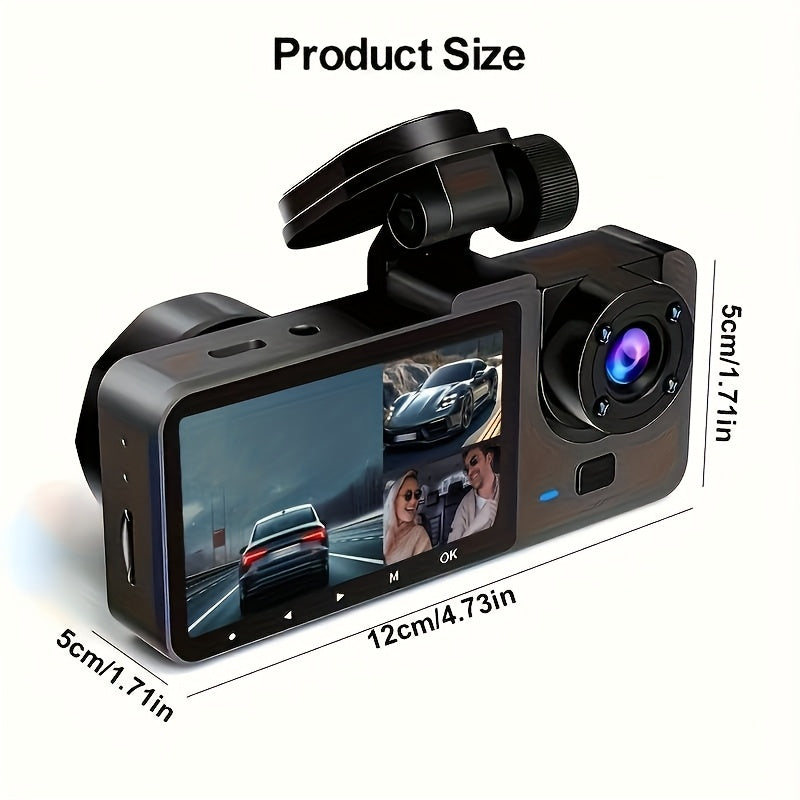 3-channel 4k Full Dash Cam