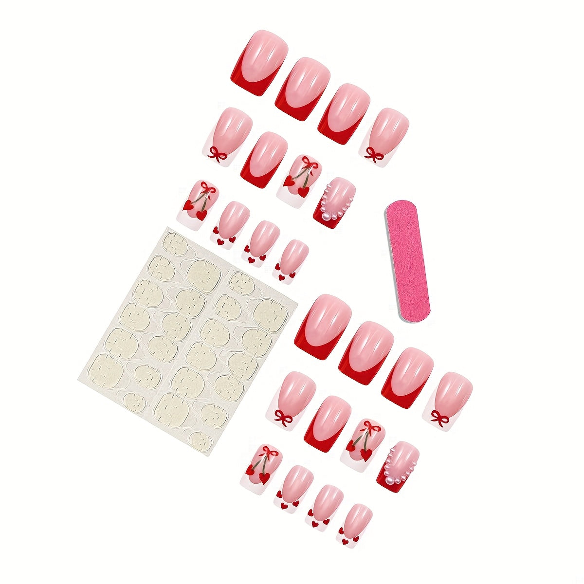 Farrah French Square Press-On